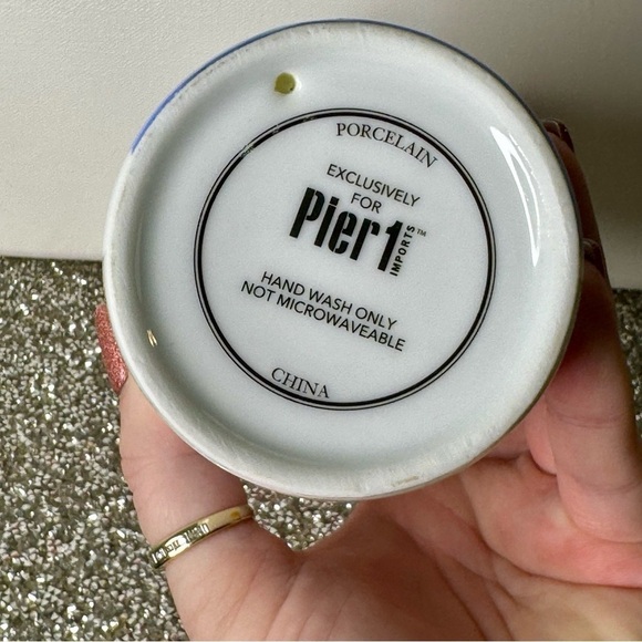 Pier 1 Retired Boston Terrier Ceramic Travel Mug with Red Silicone Lid - Picture 5 of 6